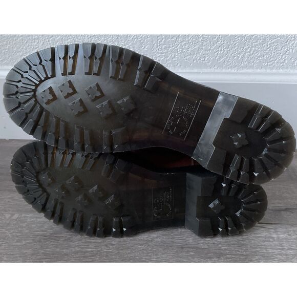 New Dr Martens Leonore 2976 Brown Faux Fur Lined Chelsea Boots Women’s Size 10 - Picture 3 of 3